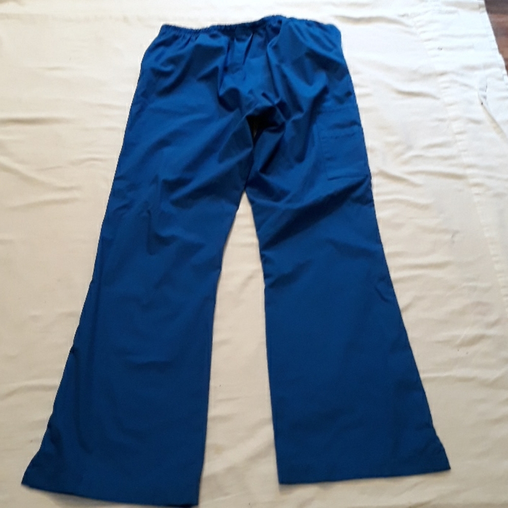 WonderWink Women's Royal Blue Scrub Pants - Picture 4 of 4
